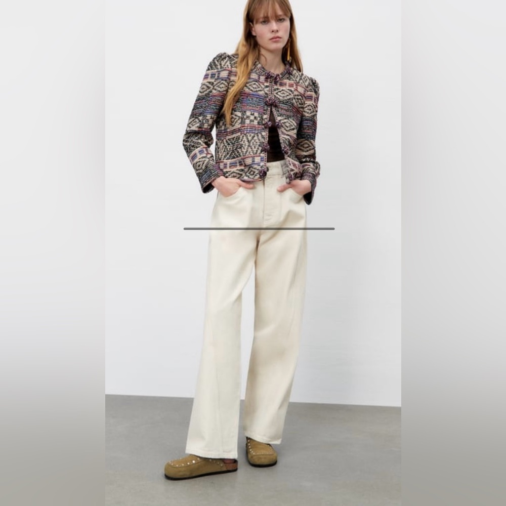 Zara jacquard blazer
